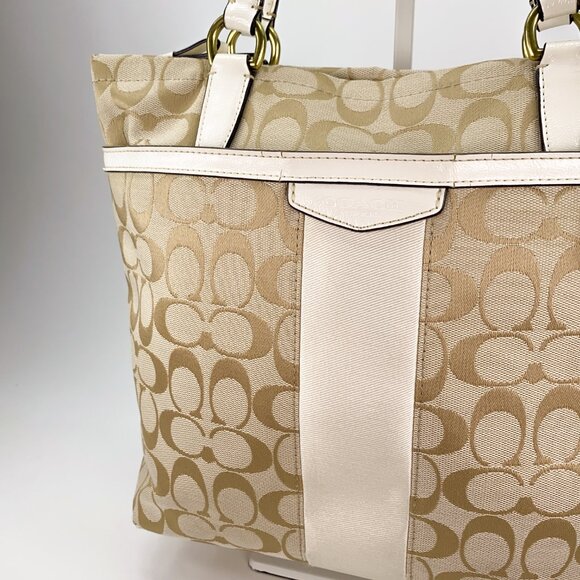 COACH Signature C Jacquard Canvas Tote Bag - C1405-F28504 - Picture 6 of 16